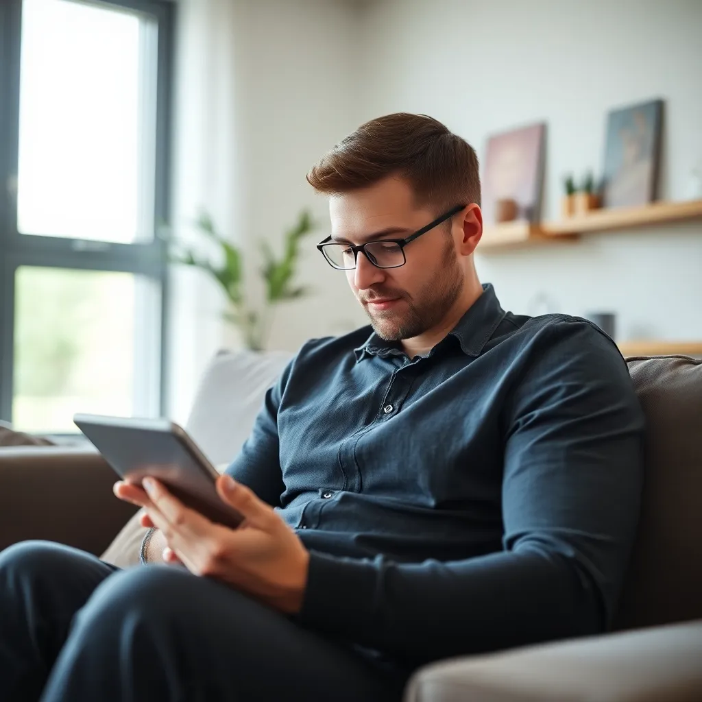 Persoon die boodschappenlijst vergelijkt met aanbiedingen