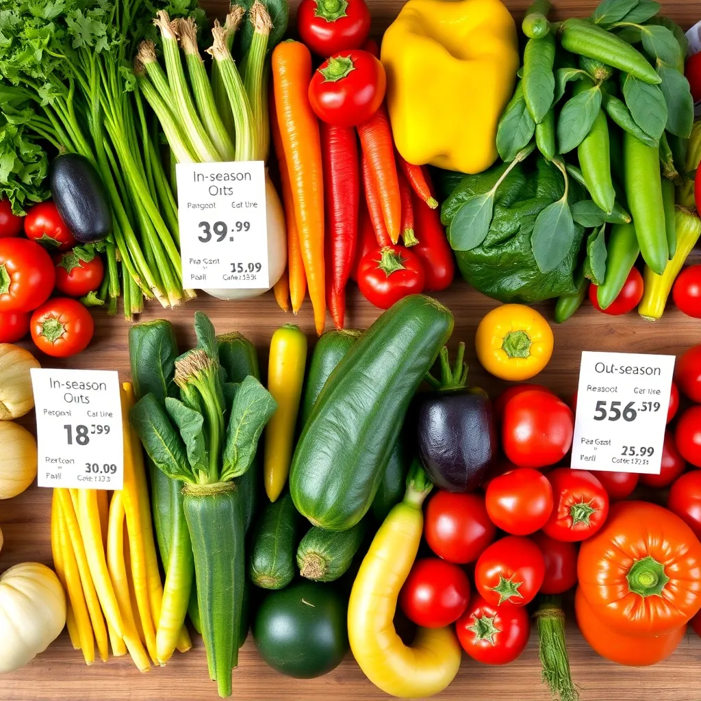 Verse seizoensgebonden groenten en fruit op een lokale Nederlandse markt