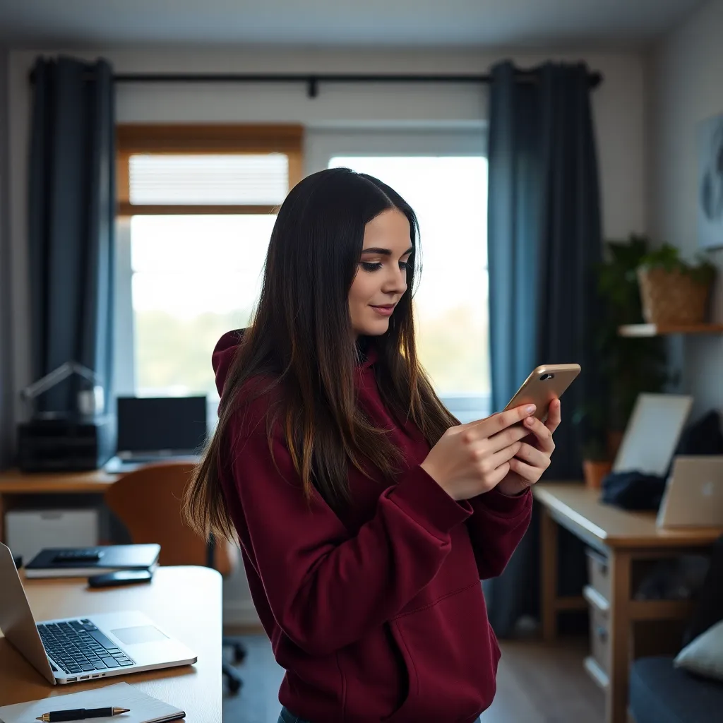 Smartphone met Albert Heijn app die kortingen toont